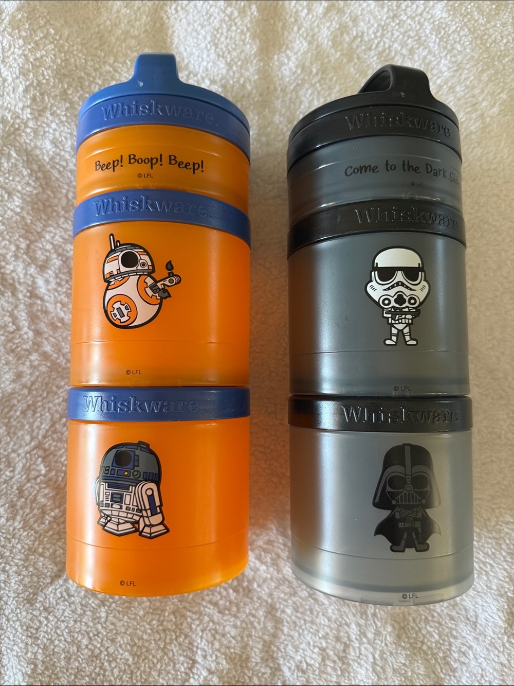 Whiskware Star Wars Kids Snack Stacker - Orange & Gray